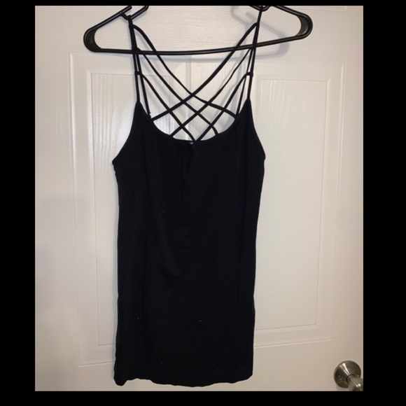 Nikibiki Tops - Nikibiki cross cross tank plus sz black Guc. Cami